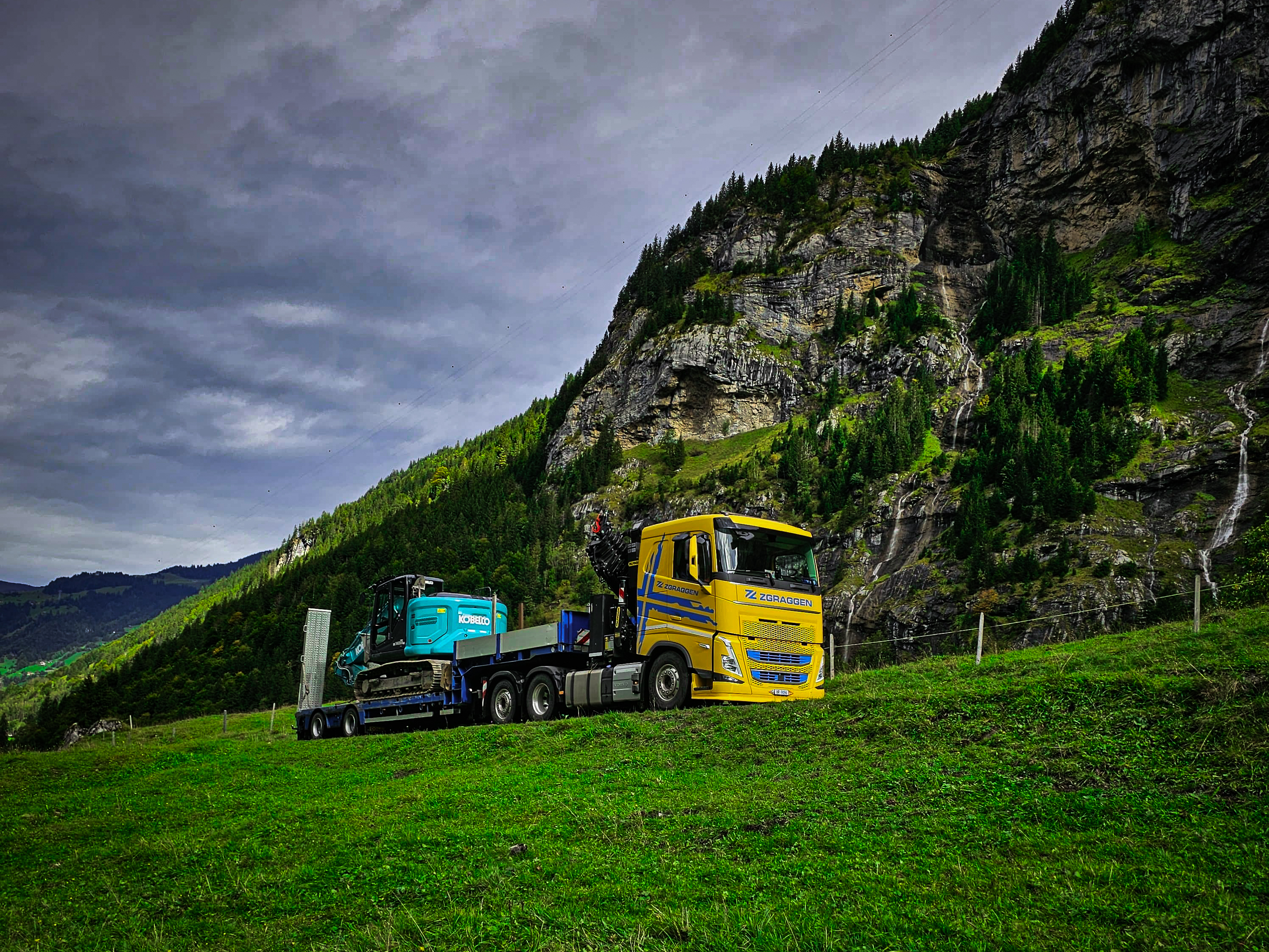 Baumaschinen Transport