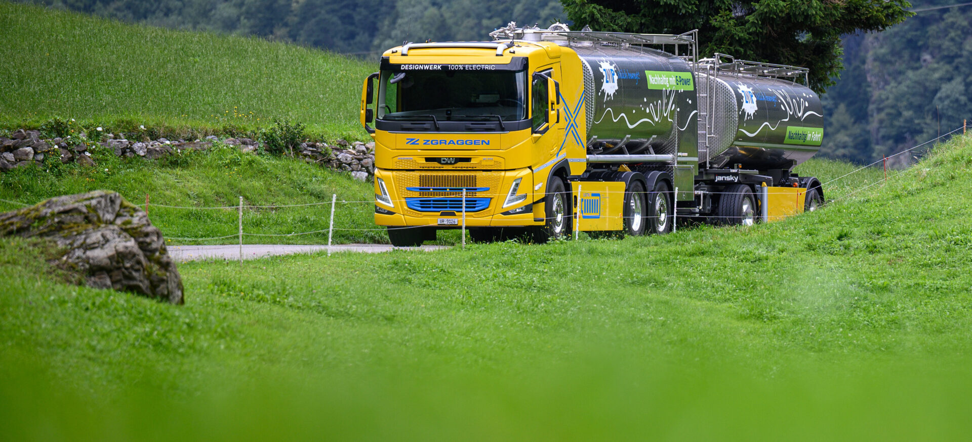 Elektro Milch Lastwagen